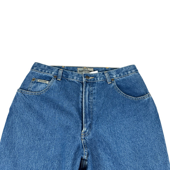 Schaefer Outfitter Ranch Hand Dungaree Jeans Men’s 34x30 Blue Denim Straight USA - Picture 3 of 12